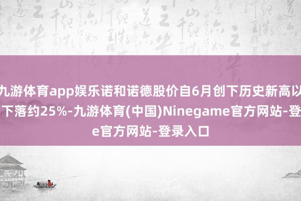 九游体育app娱乐诺和诺德股价自6月创下历史新高以来依然下落约25%-九游体育(中国)Ninegame官方网站-登录入口