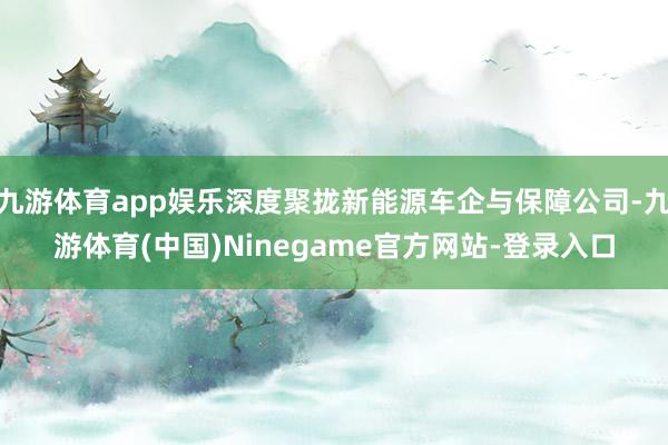 九游体育app娱乐深度聚拢新能源车企与保障公司-九游体育(中国)Ninegame官方网站-登录入口