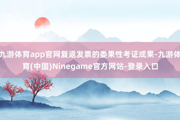 九游体育app官网复返发票的委果性考证成果-九游体育(中国)Ninegame官方网站-登录入口