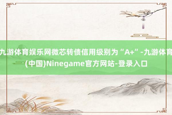 九游体育娱乐网微芯转债信用级别为“A+”-九游体育(中国)Ninegame官方网站-登录入口